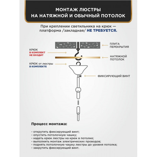 Люстра подвесная 5 плафонов S2221-5 Петрасвет
